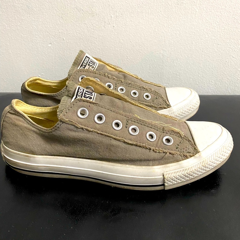 Gray Slip on Converse